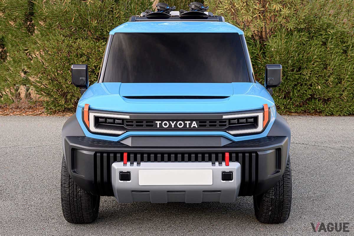 新型「ランドクルーザープラド」のフロントマスクは、コンセプトカー「コンパクトクルーザーEV」のそれをモチーフにしているとのウワサも