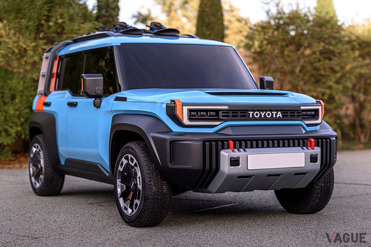 新型「ランドクルーザープラド」のフロントマスクは、コンセプトカー「コンパクトクルーザーEV」のそれをモチーフにしているとのウワサも