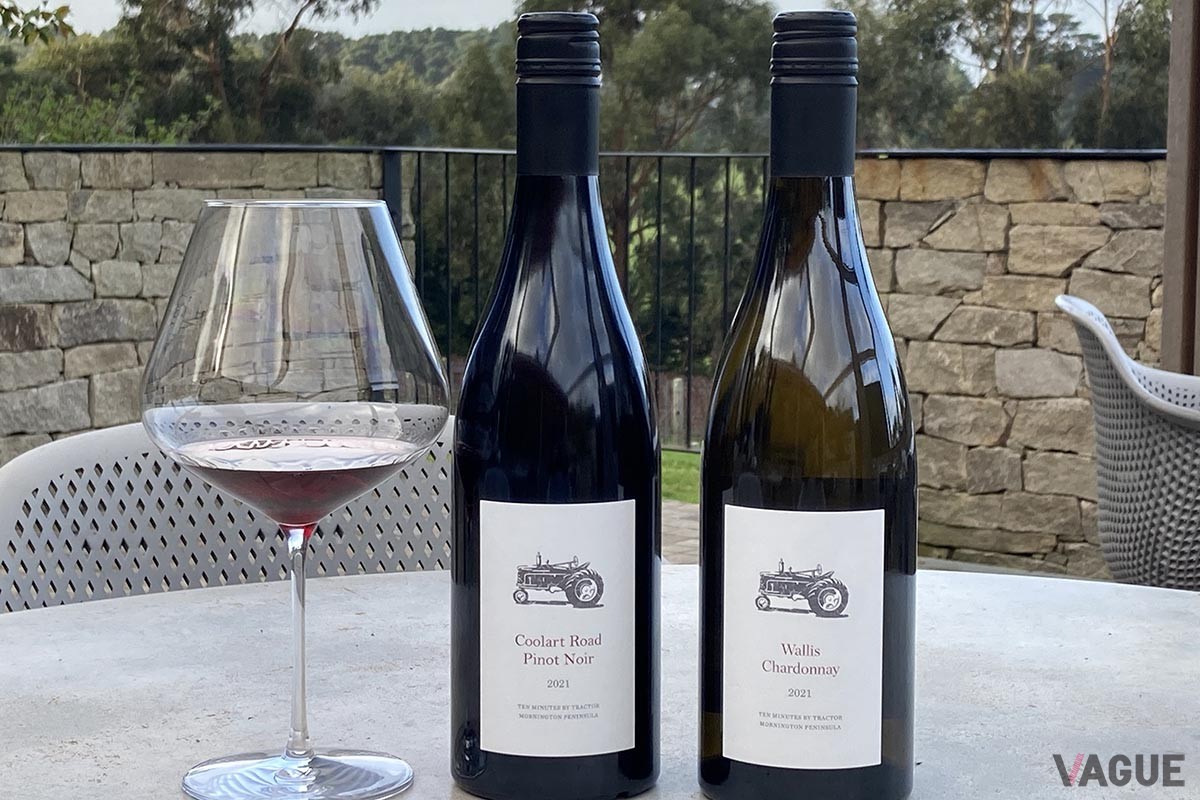 ワイナリー「テン・ミニッツ・バイ・トラクター」。トラクターで10分離れたところにあった3つのワイナリーが一緒になって生まれたのでこの名前に。