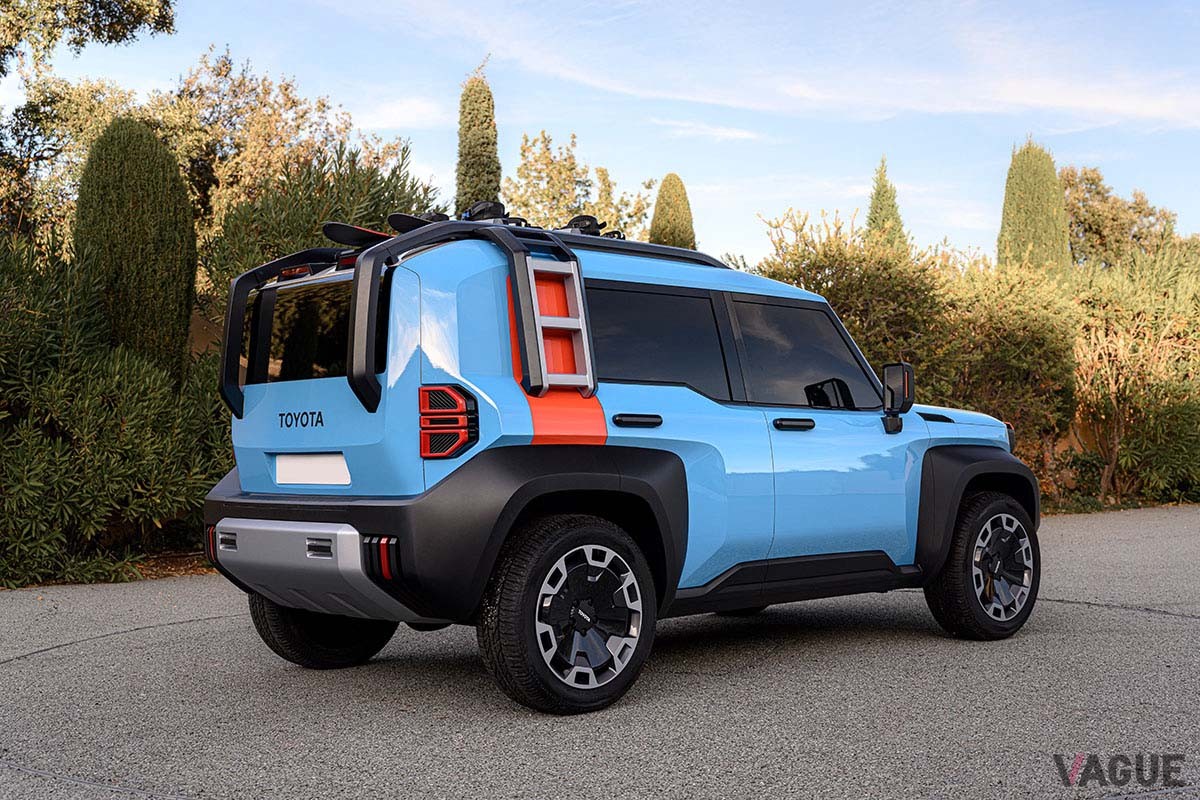 新型「ランドクルーザープラド」のフロントマスクは、コンセプトカー「コンパクトクルーザーEV」のそれをモチーフにしているとのウワサも