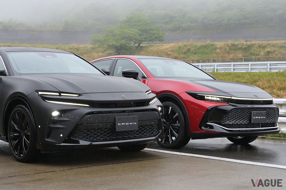 トヨタ新型「クラウン・スポーツ」と「クラウン・クロスオーバー」の違いはコンセプトやデザインだけにとどまらない。シャシーチューニングなども結構異なる