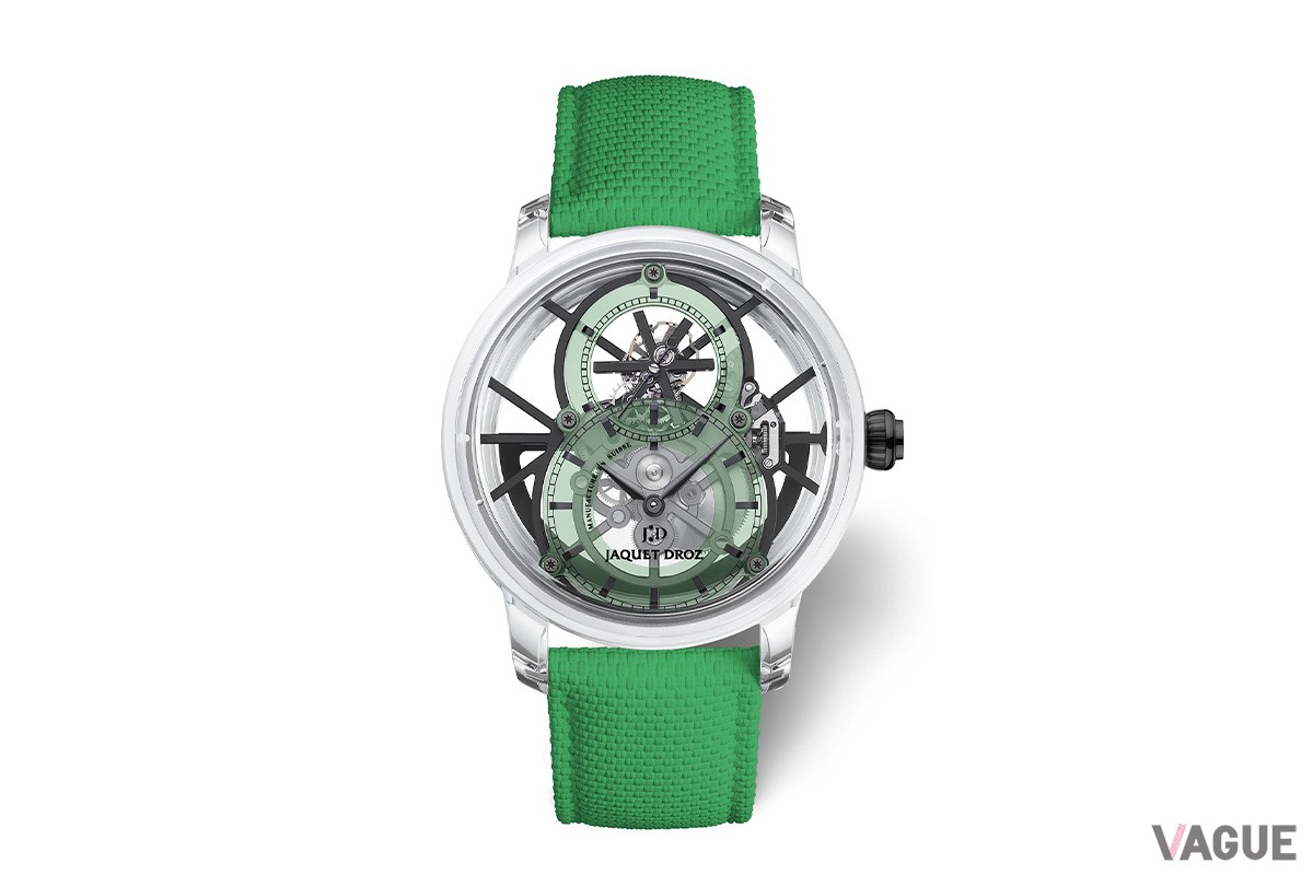 「TOURBILLON SKELET SAPPHIRE - GREEN（トゥールビヨン スケルトン サファイア グリーン）」（J0135270231）