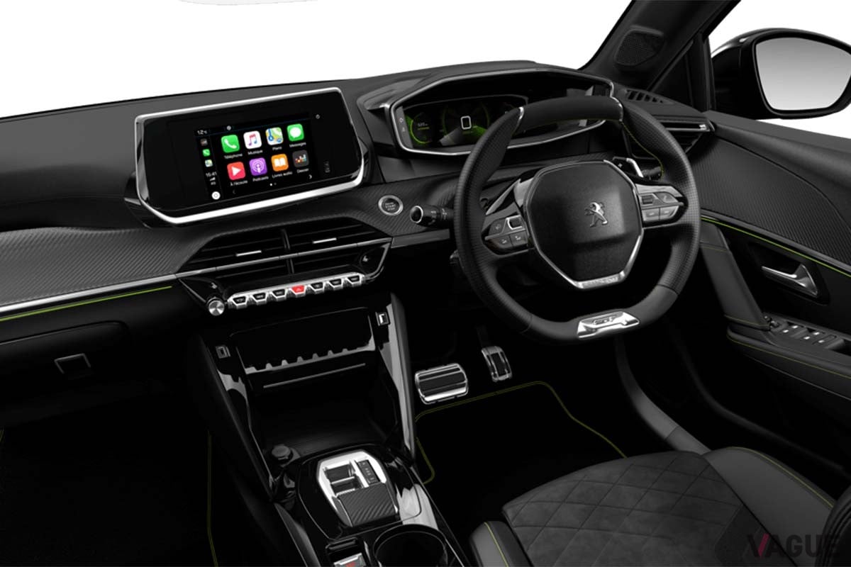 プジョーの特別仕様車「208GTプレミアムエディション」のインテリア
