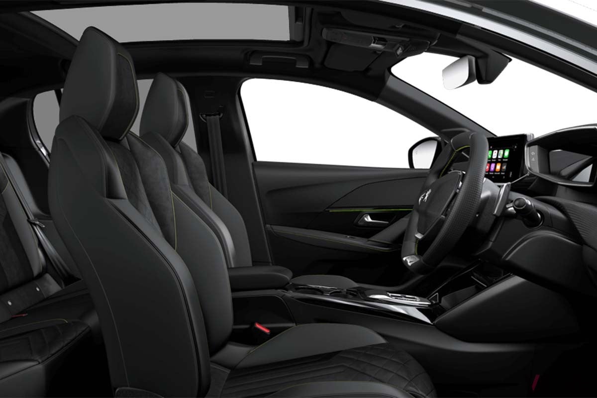 プジョーの特別仕様車「208GTプレミアムエディション」のインテリア