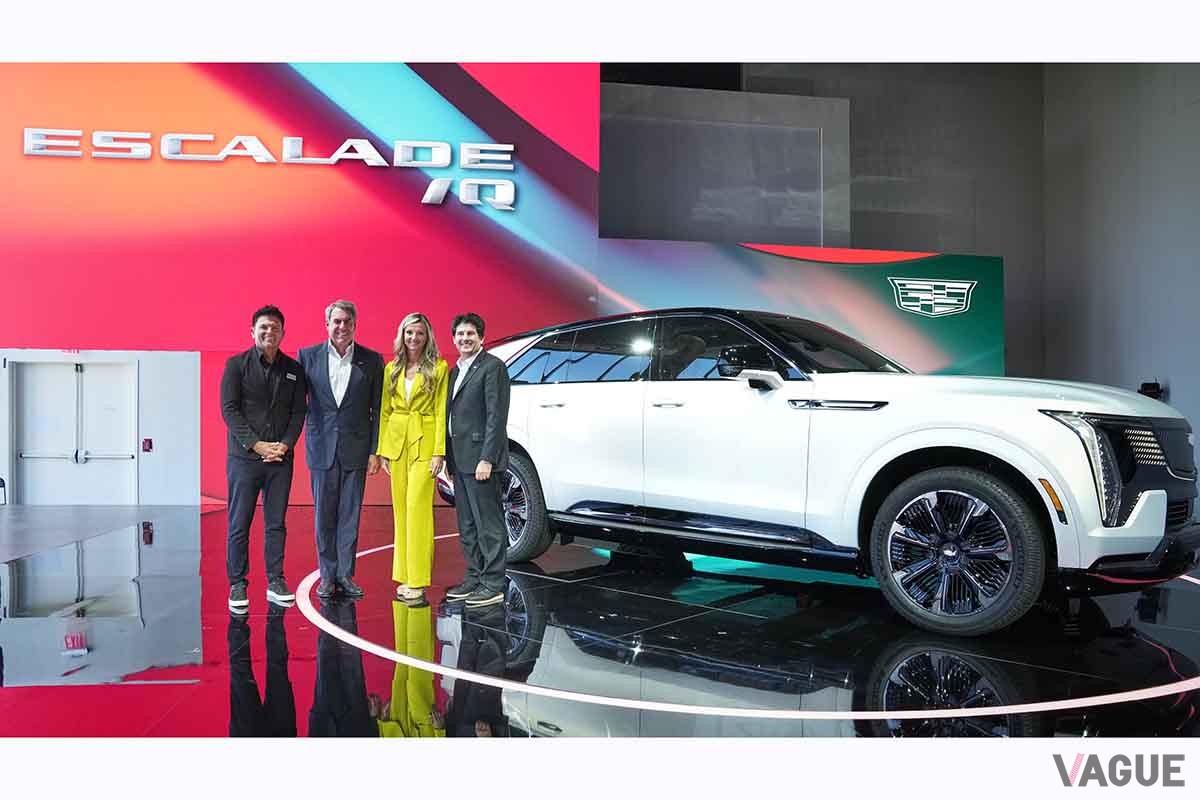 キャデラック新型「エスカレードIQ」の発表会の様子