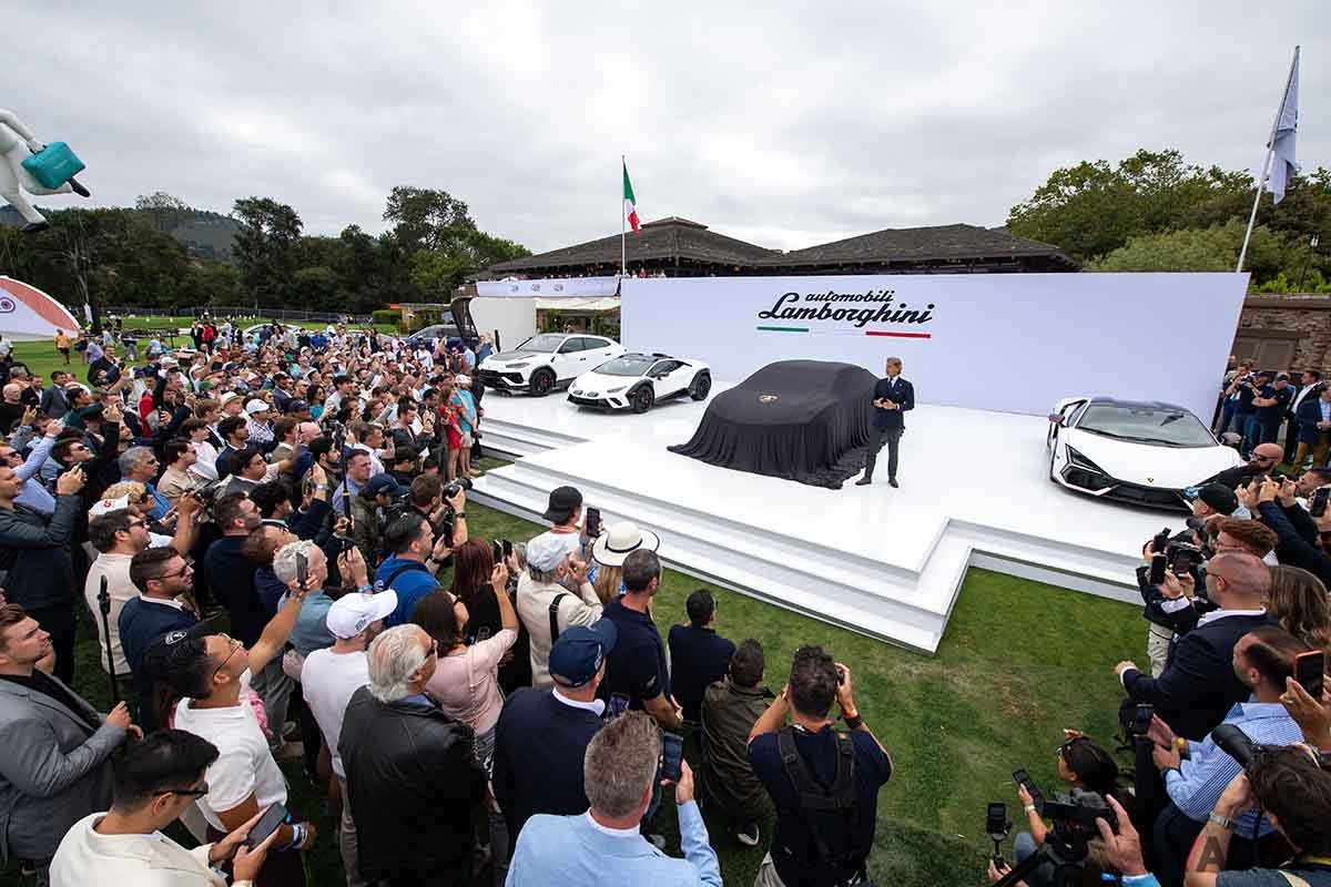 モントレー・カーウィーク2023で世界初公開されたランボルギーニ新型「ランザドール」