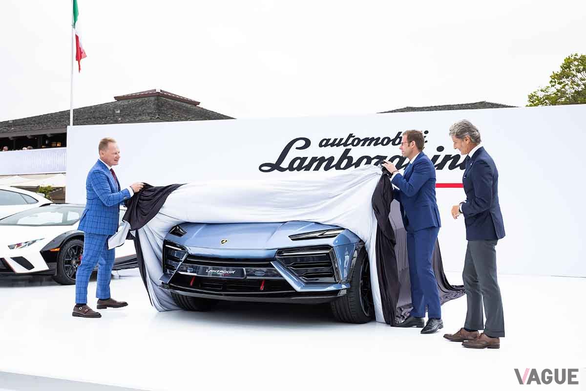 モントレー・カーウィーク2023で世界初公開されたランボルギーニ新型「ランザドール」