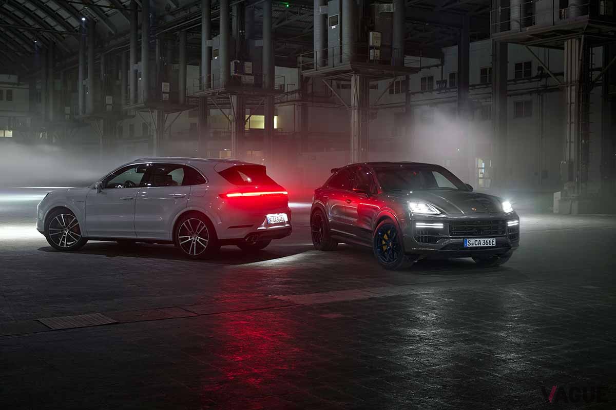 ポルシェ新型「カイエンターボ Eハイブリッド」と「カイエンターボ Eハイブリッド クーペ」