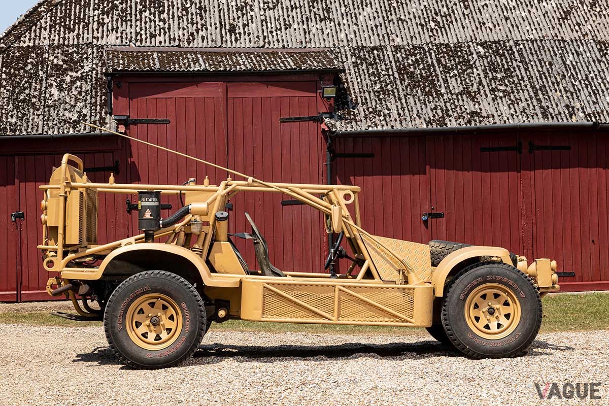 軽攻撃車両のため、装甲板などの防御装備は元々備わっていないようだ（C）Bonhams