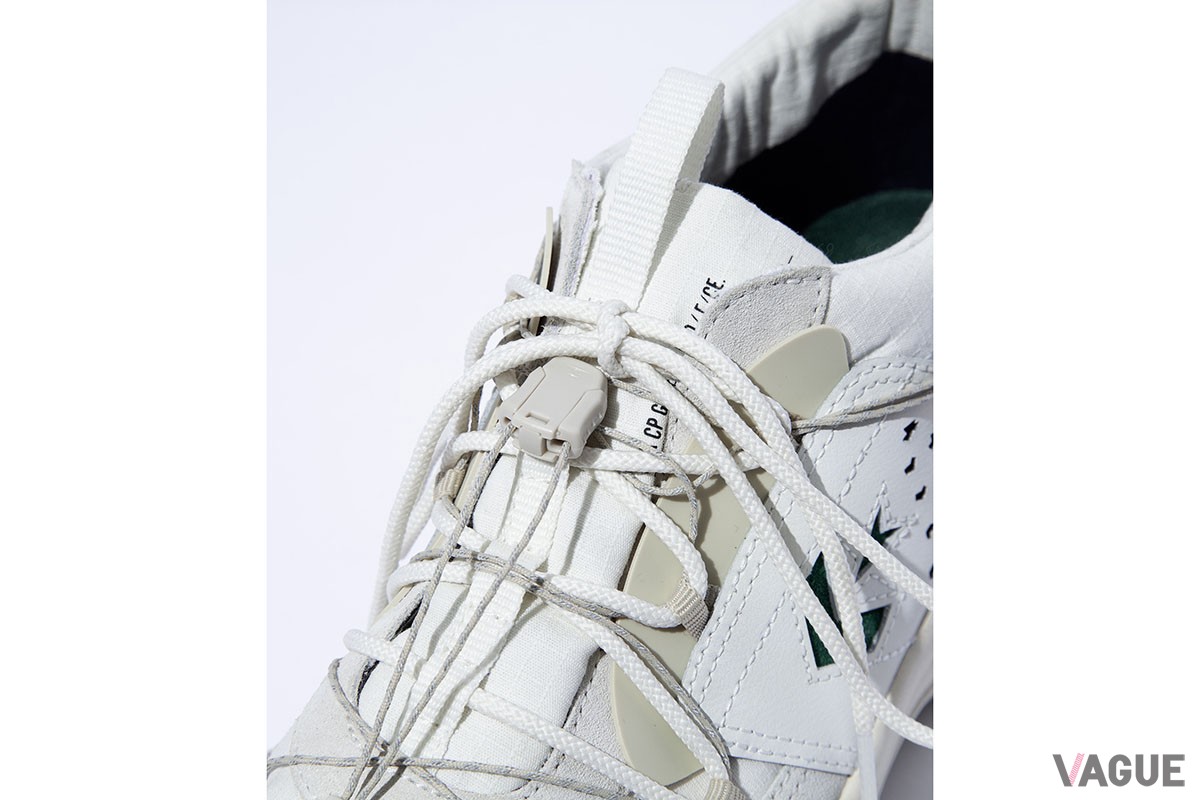 エフシーイーとコンバース キャンピング サプライのコラボ第3弾として、ローカットの防水シューズ「QAK CP GORE-TEX MID / F/CE.」が登場