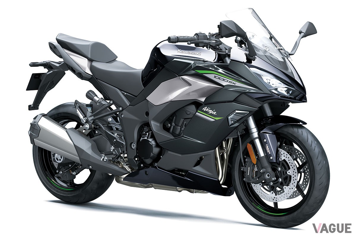 メタリック系を基調とする3種のカラーバリエーションを採用したカワサキ「Ninja 1000SX」の2024年モデル
