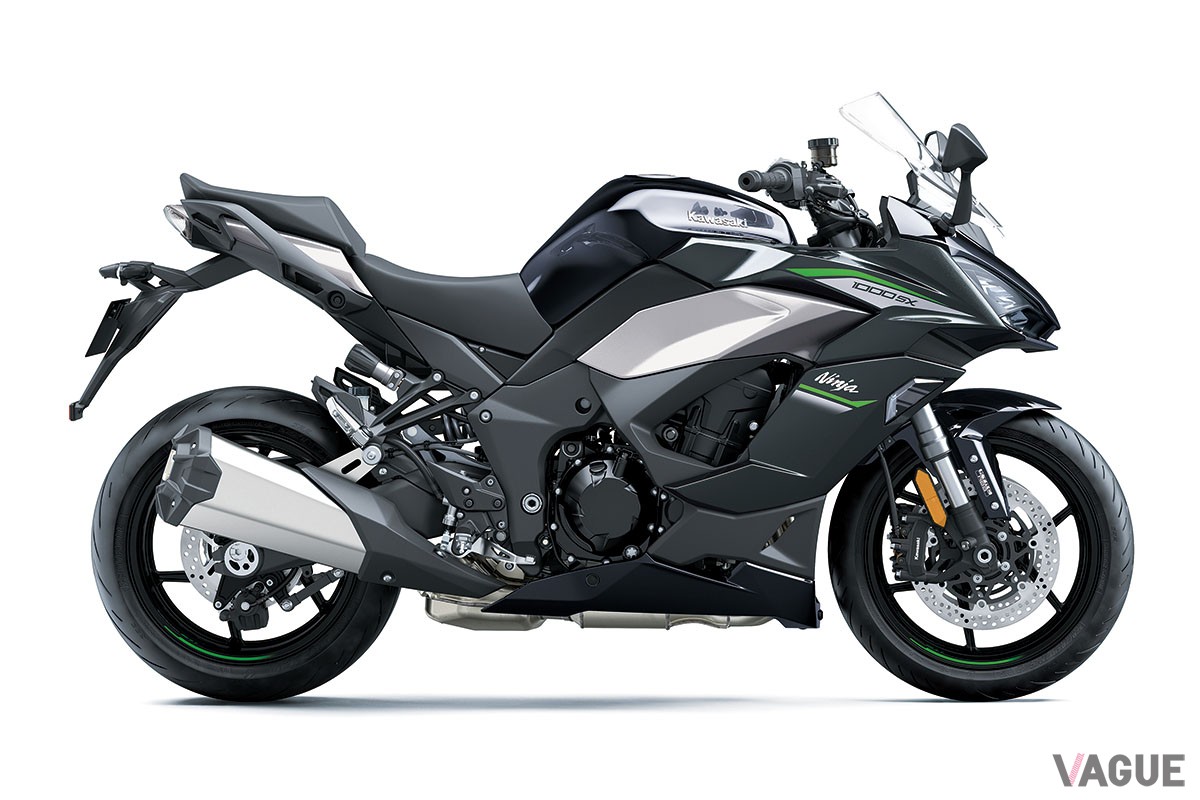 メタリック系を基調とする3種のカラーバリエーションを採用したカワサキ「Ninja 1000SX」の2024年モデル
