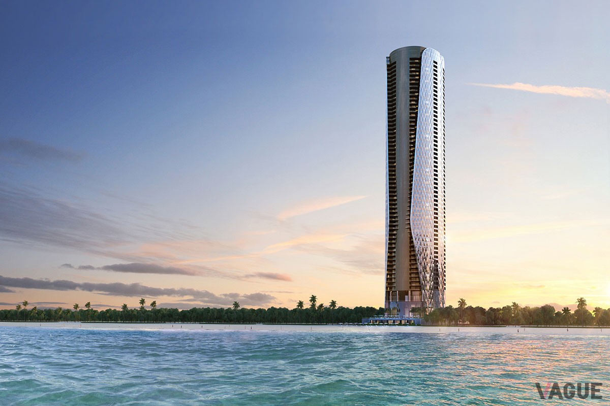マイアミにて建設中のベントレー初のレジデンシャルタワー「ベントレーレジデンス」。61階建て。