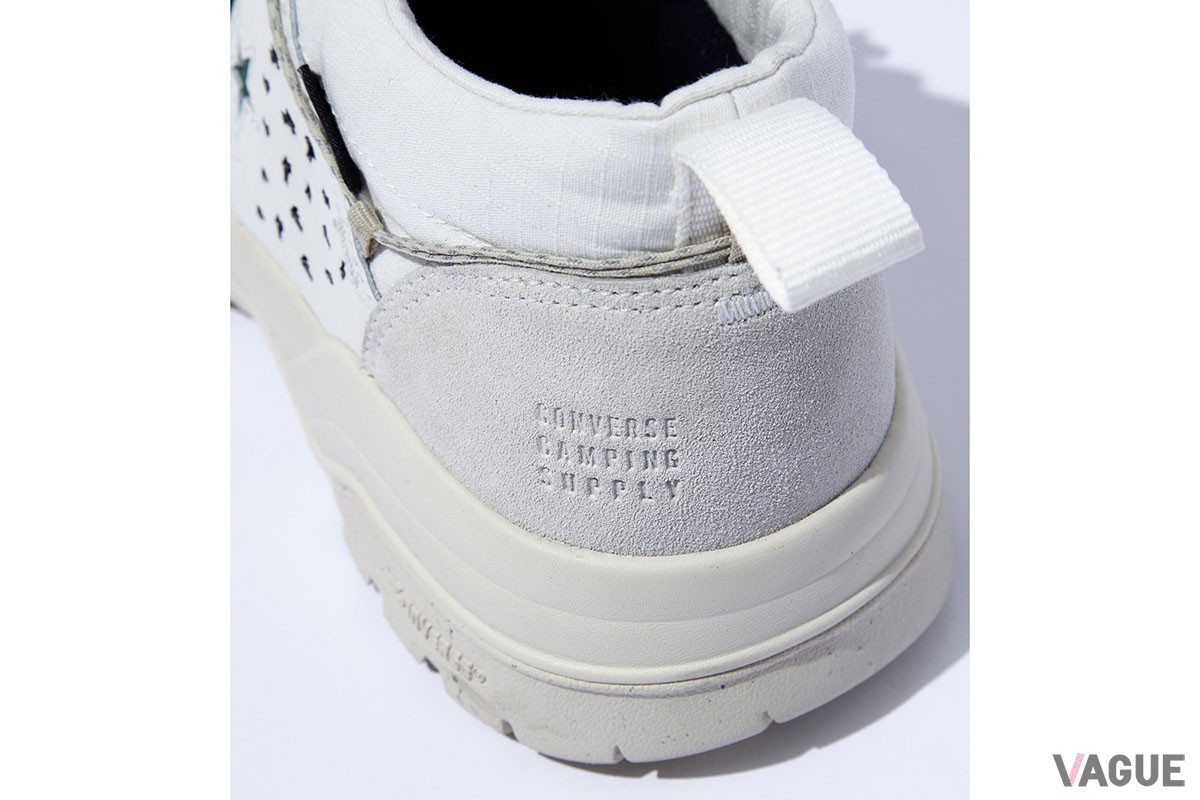 エフシーイーとコンバース キャンピング サプライのコラボ第3弾として、ローカットの防水シューズ「QAK CP GORE-TEX MID / F/CE.」が登場
