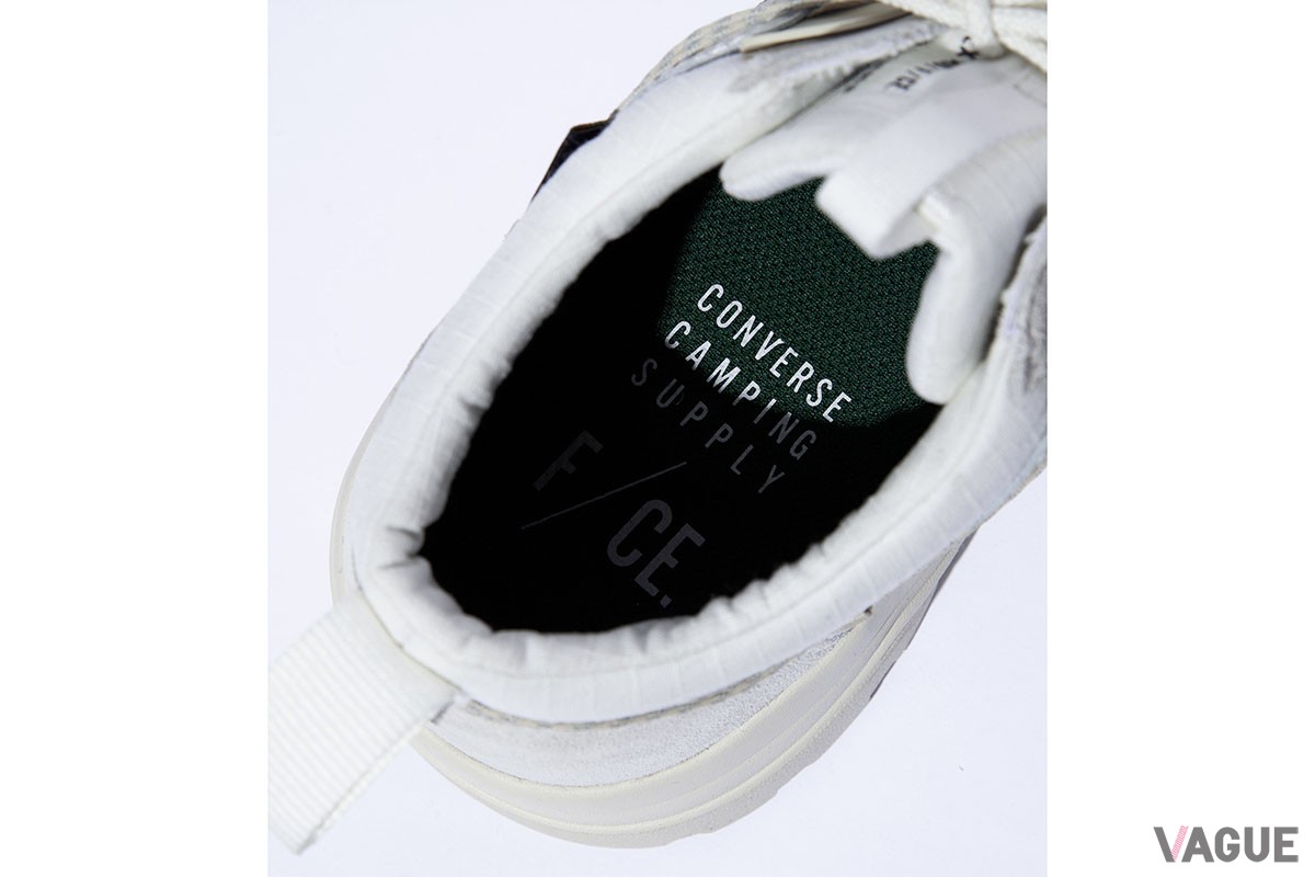 エフシーイーとコンバース キャンピング サプライのコラボ第3弾として、ローカットの防水シューズ「QAK CP GORE-TEX MID / F/CE.」が登場