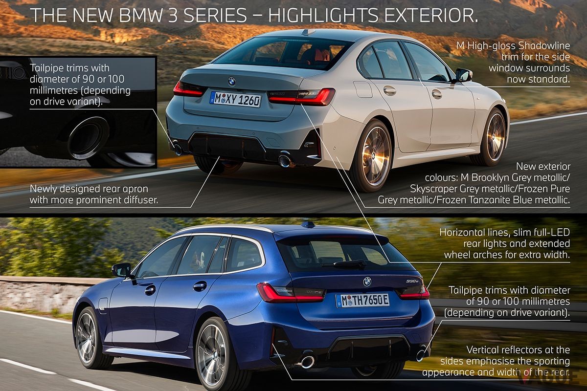 BMW新型「3シリーズセダン」と新型「3シリーズツーリング」