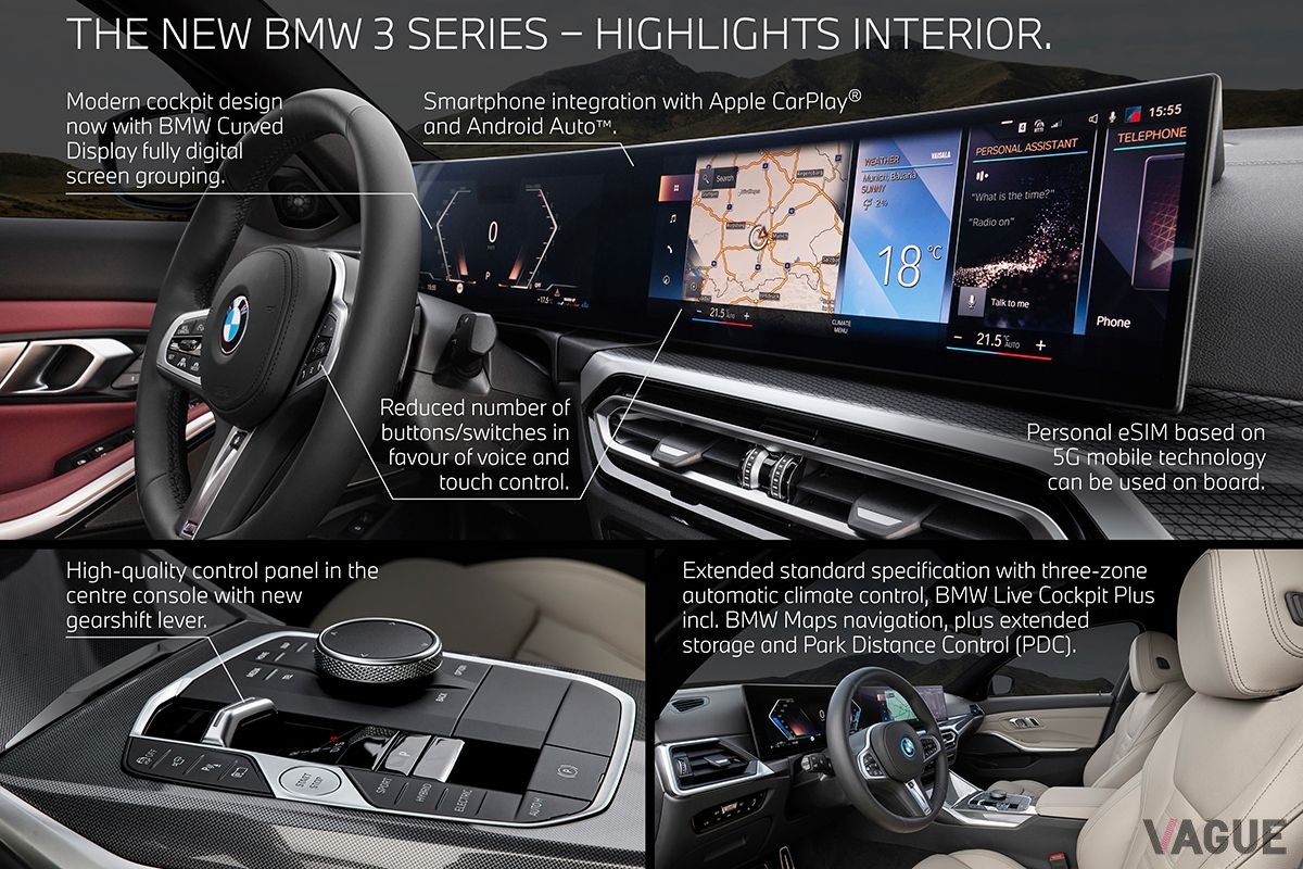 BMW新型「3シリーズ」のインテリア