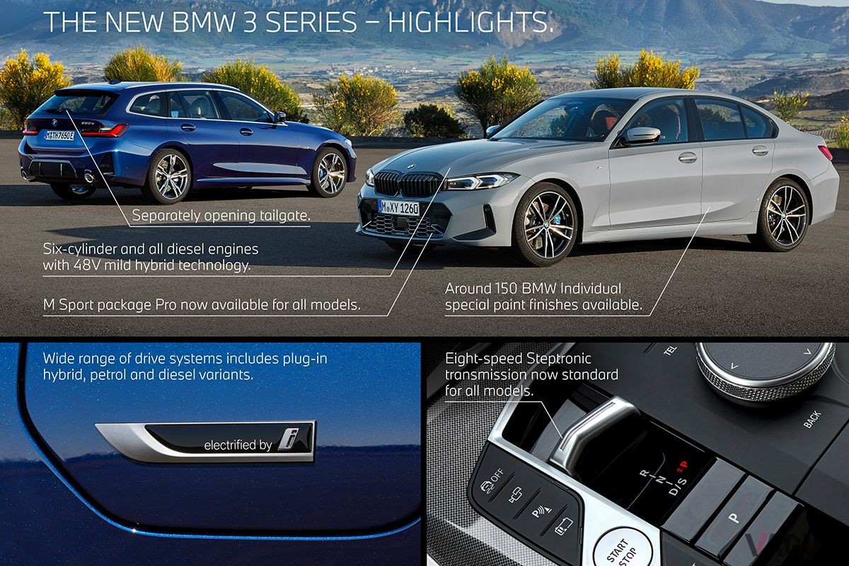 BMW新型「3シリーズセダン」と新型「3シリーズツーリング」の変更点
