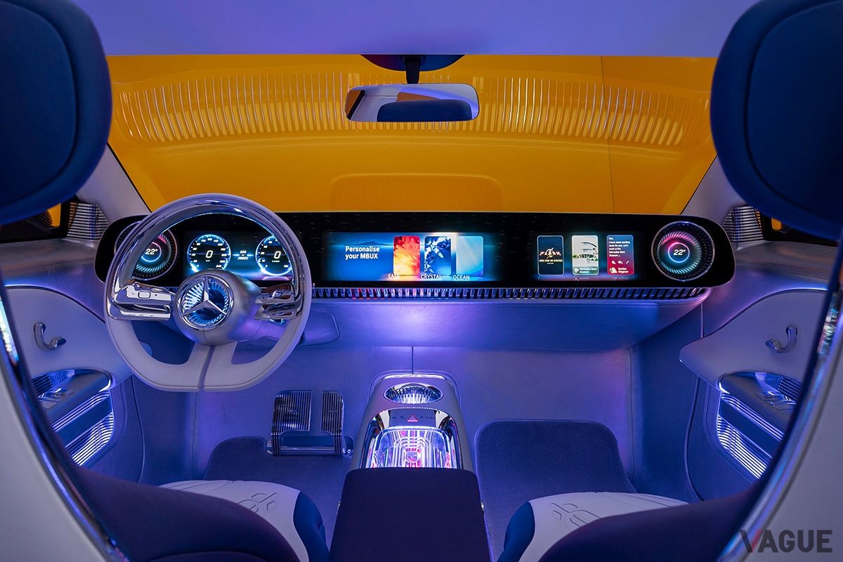 IAAモビリティ2023で初公開されたメルセデス・ベンツ「コンセプトCLAクラス」のインテリア