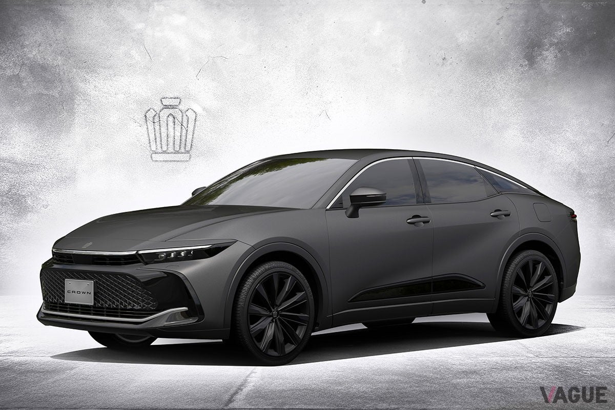 マットメタルのボディ色を採用した「クラウン・クロスオーバー」の「THE CROWN」専用特別仕様車