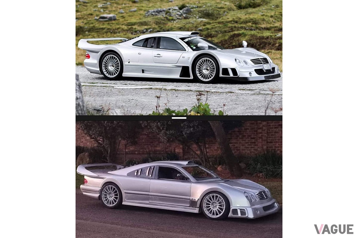 上がオリジナルの「CLK-GTR」で下がレプリカの「ELK-GTR」（C）Facebook『Johan Ackermann』