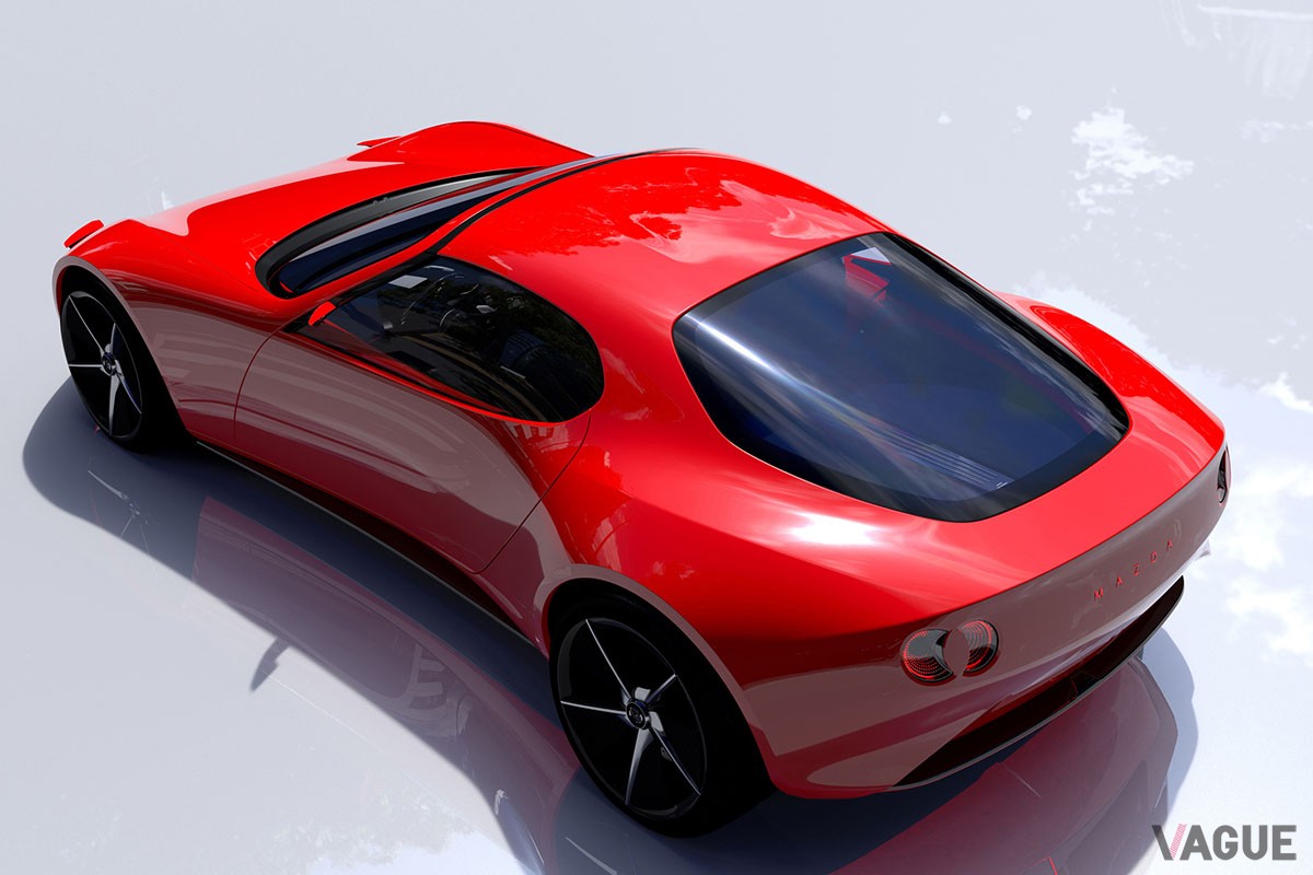マツダが「ジャパンモビリティショー2023」で世界初公開したコンパクトスポーツカーのコンセプトモデル「MAZDA ICONIC SP」
