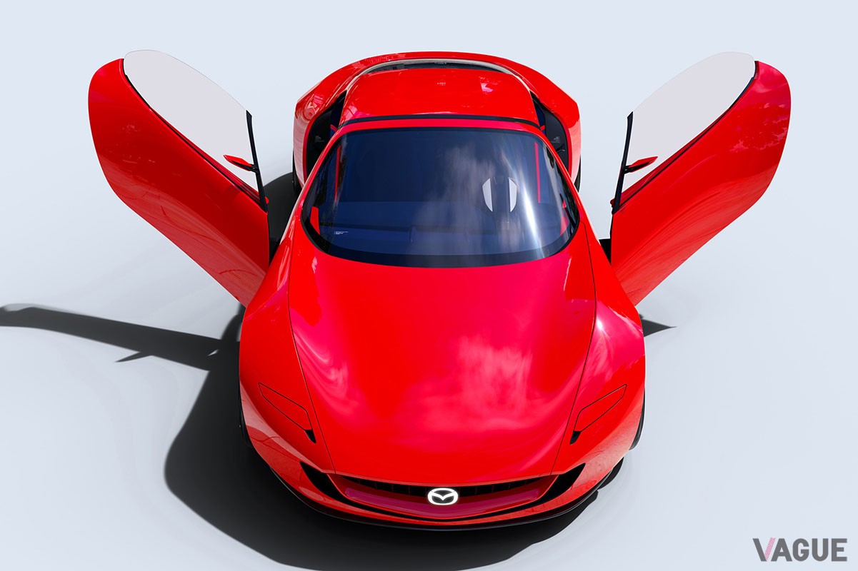 マツダが「ジャパンモビリティショー2023」で世界初公開したコンパクトスポーツカーのコンセプトモデル「MAZDA ICONIC SP」