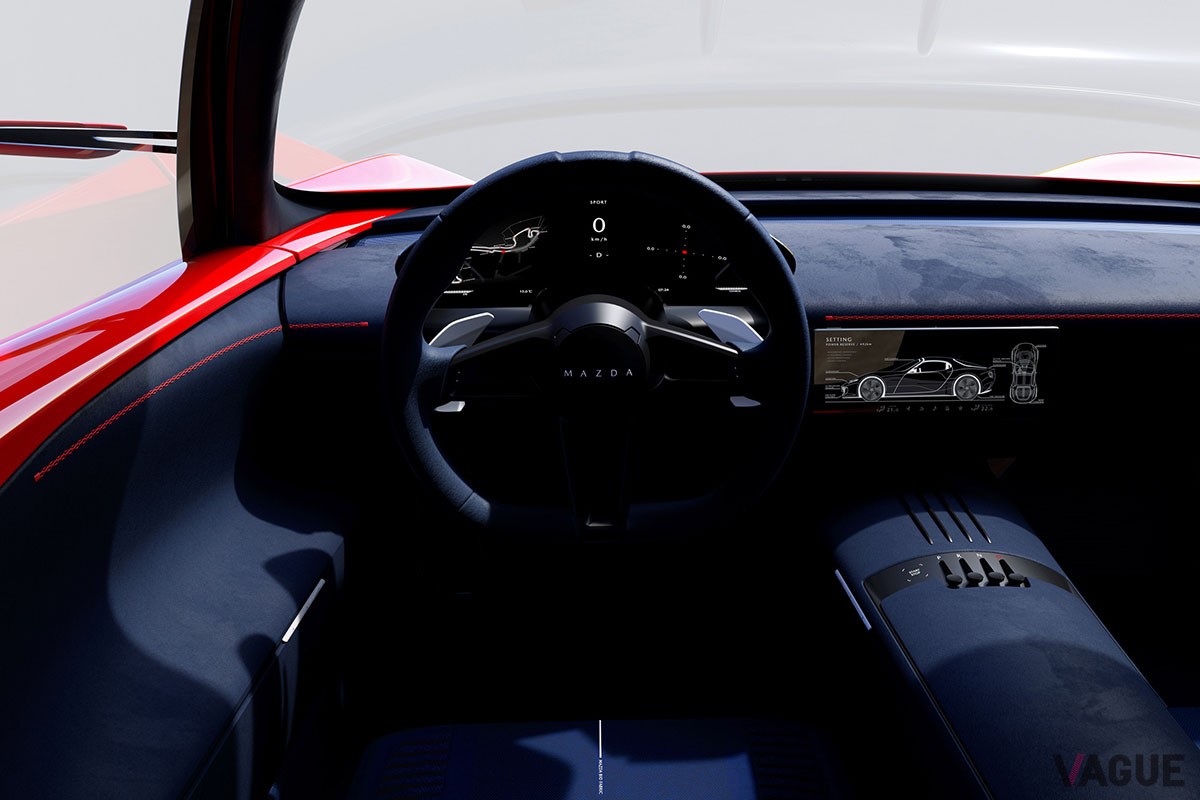 マツダが「ジャパンモビリティショー2023」で世界初公開したコンパクトスポーツカーのコンセプトモデル「MAZDA ICONIC SP」