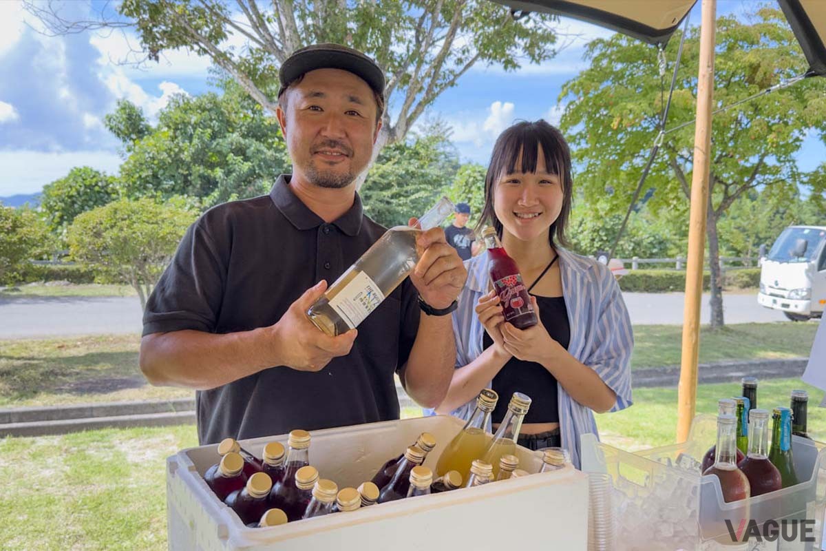 フィールドのすぐ近くにある、明治38年創業の神田葡萄園の方々もレセプションに駆けつけました