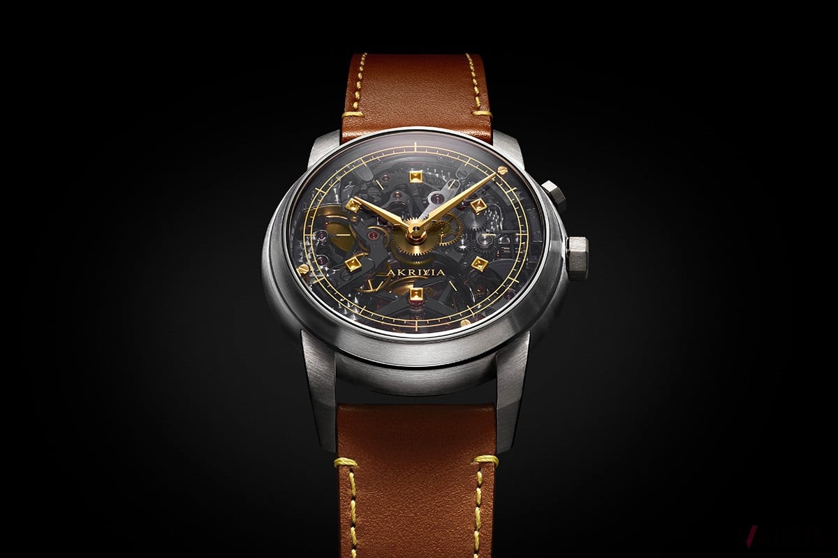 伝統的なグラン・フー エナメルで仕上げられたクラシカルなクロノグラフダイヤル