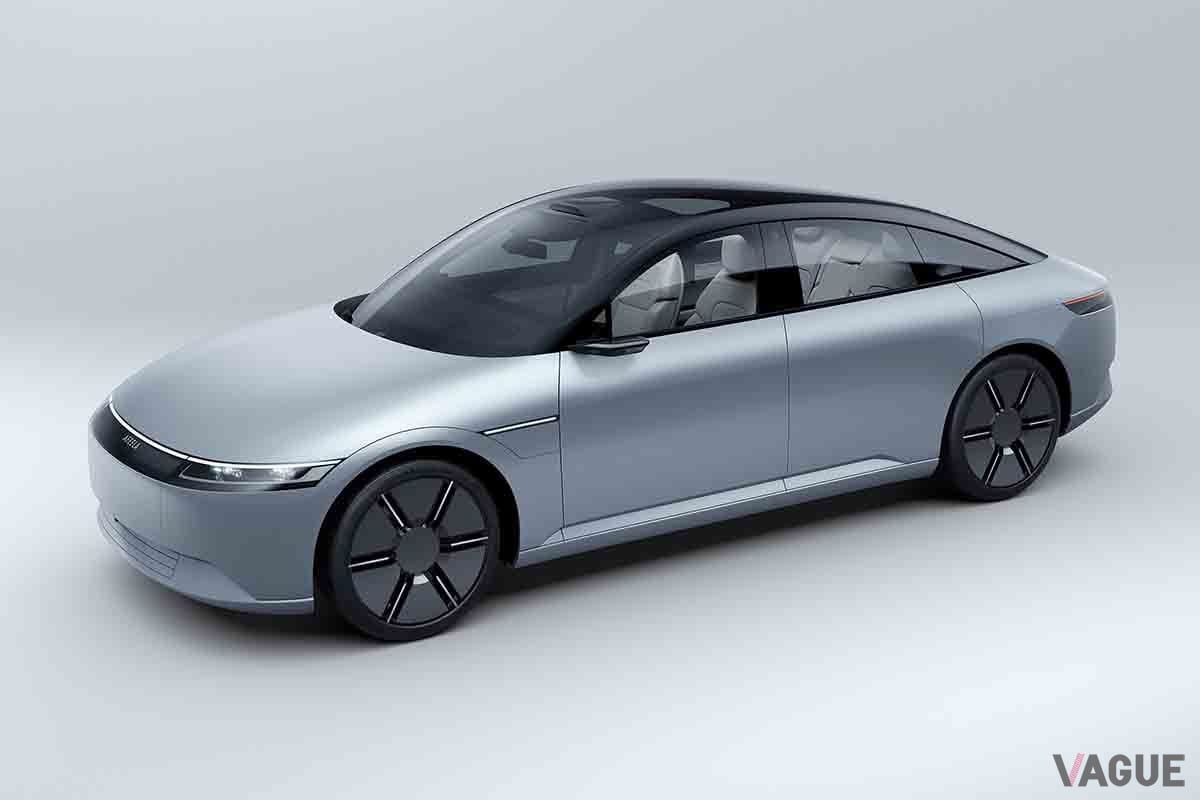 ジャパンモビリティショー2023に出展中のソニー・ホンダモビリティ新型「アフィーラ・プロトタイプ」