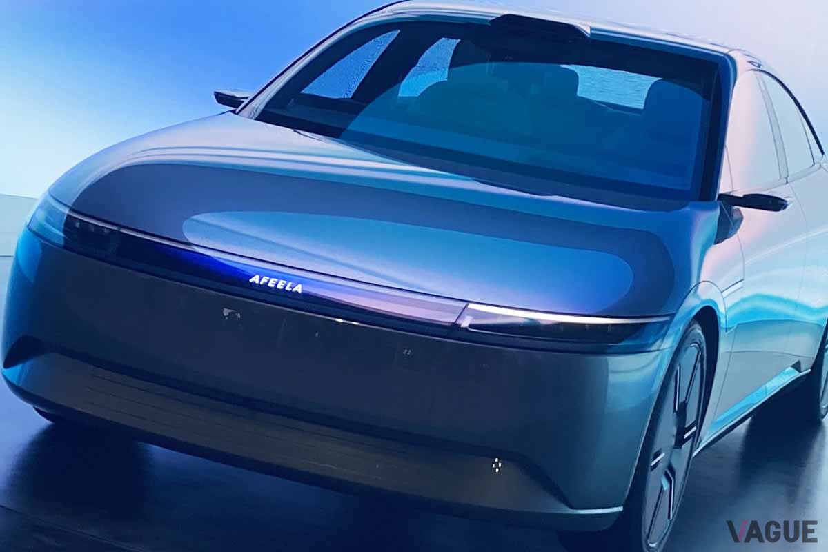 ジャパンモビリティショー2023に出展中のソニー・ホンダモビリティ新型「アフィーラ・プロトタイプ」