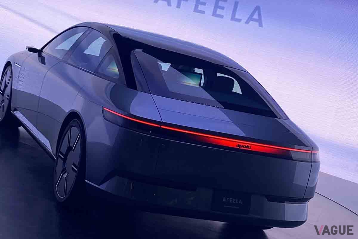 ジャパンモビリティショー2023に出展中のソニー・ホンダモビリティ新型「アフィーラ・プロトタイプ」