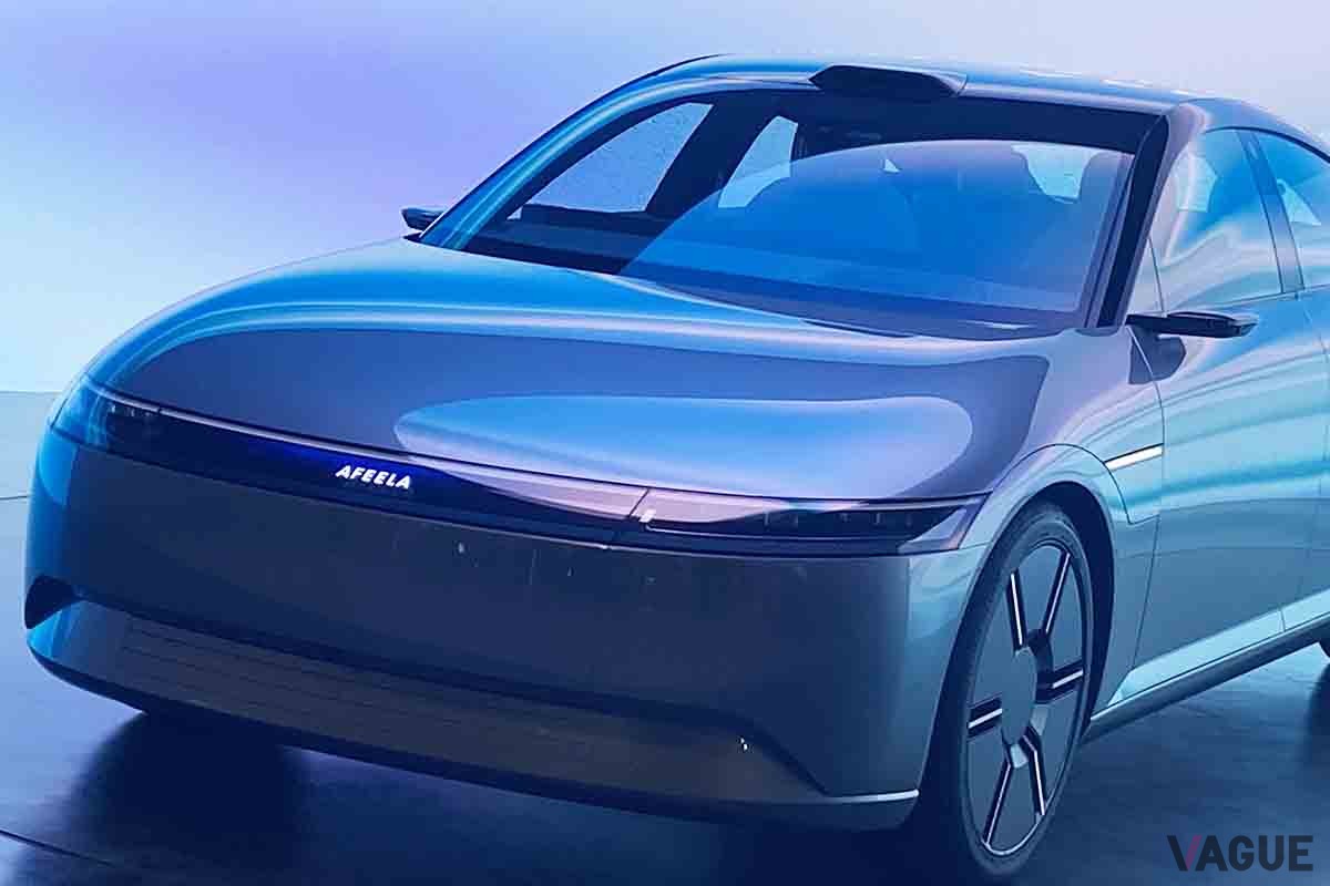 ジャパンモビリティショー2023に出展中のソニー・ホンダモビリティ新型「アフィーラ・プロトタイプ」