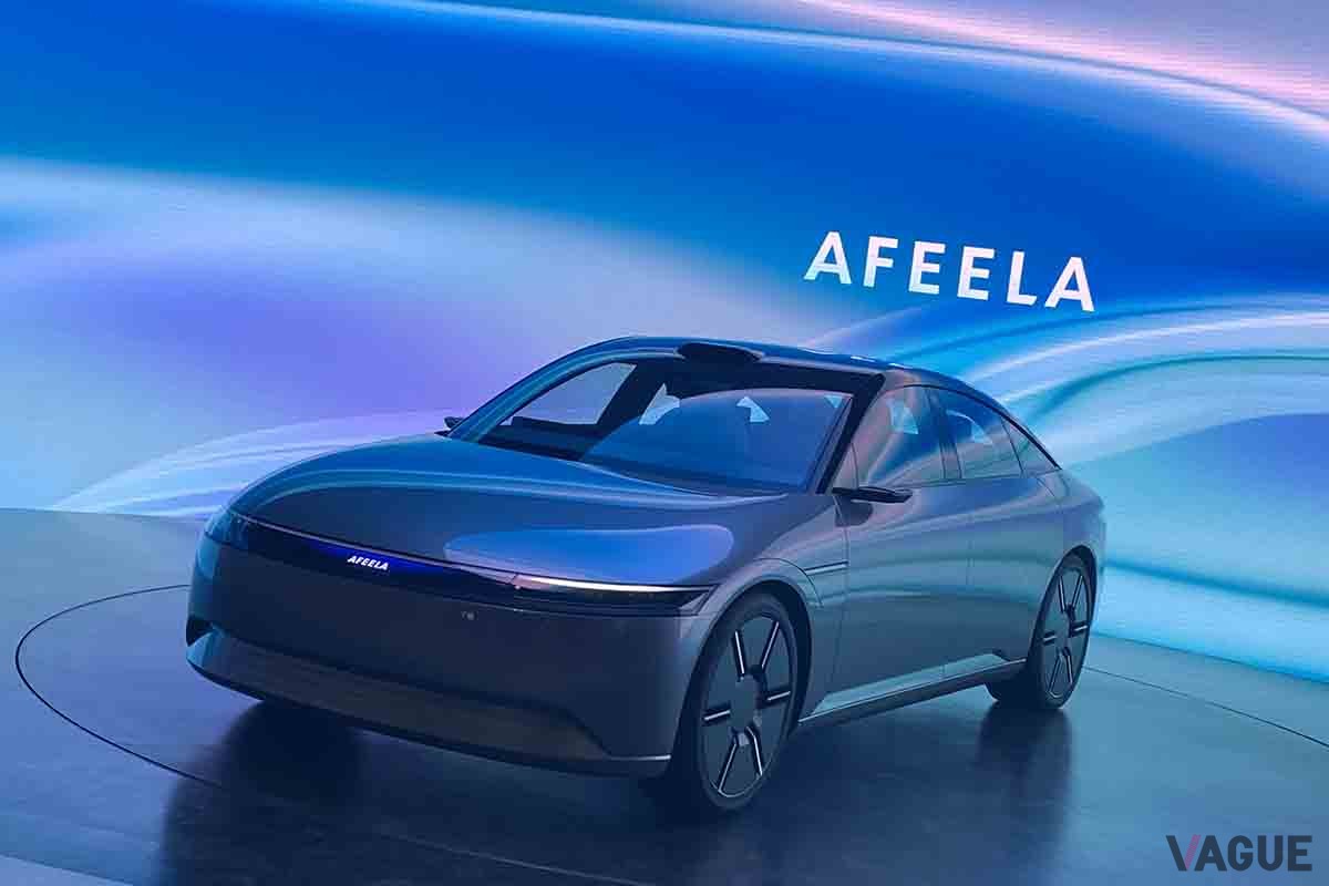 ジャパンモビリティショー2023に出展中のソニー・ホンダモビリティ新型「アフィーラ・プロトタイプ」