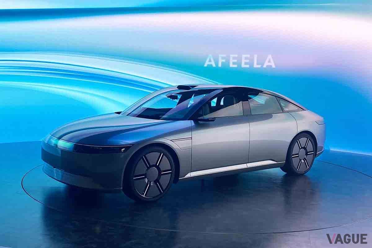 ジャパンモビリティショー2023に出展中のソニー・ホンダモビリティ新型「アフィーラ・プロトタイプ」