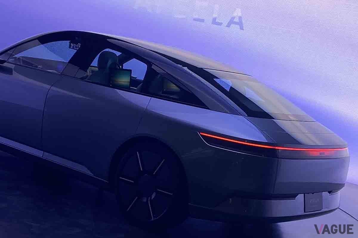 ジャパンモビリティショー2023に出展中のソニー・ホンダモビリティ新型「アフィーラ・プロトタイプ」