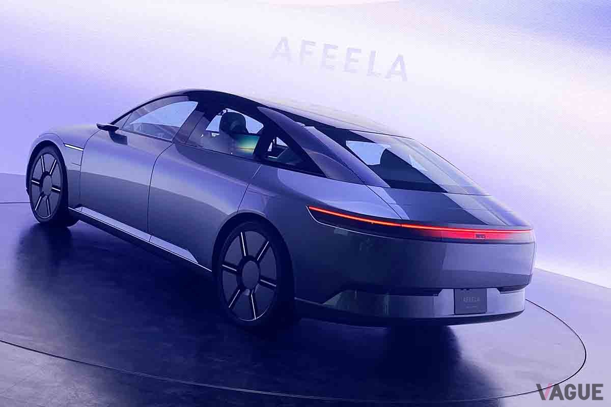 ジャパンモビリティショー2023に出展中のソニー・ホンダモビリティ新型「アフィーラ・プロトタイプ」