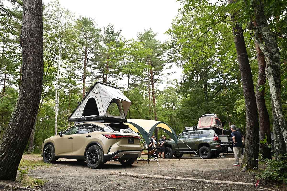 レクサスが主催した初のキャンプイベント「LEXUS CAMP 2023 by OVERTRAIL PROJECT」のワンシーン