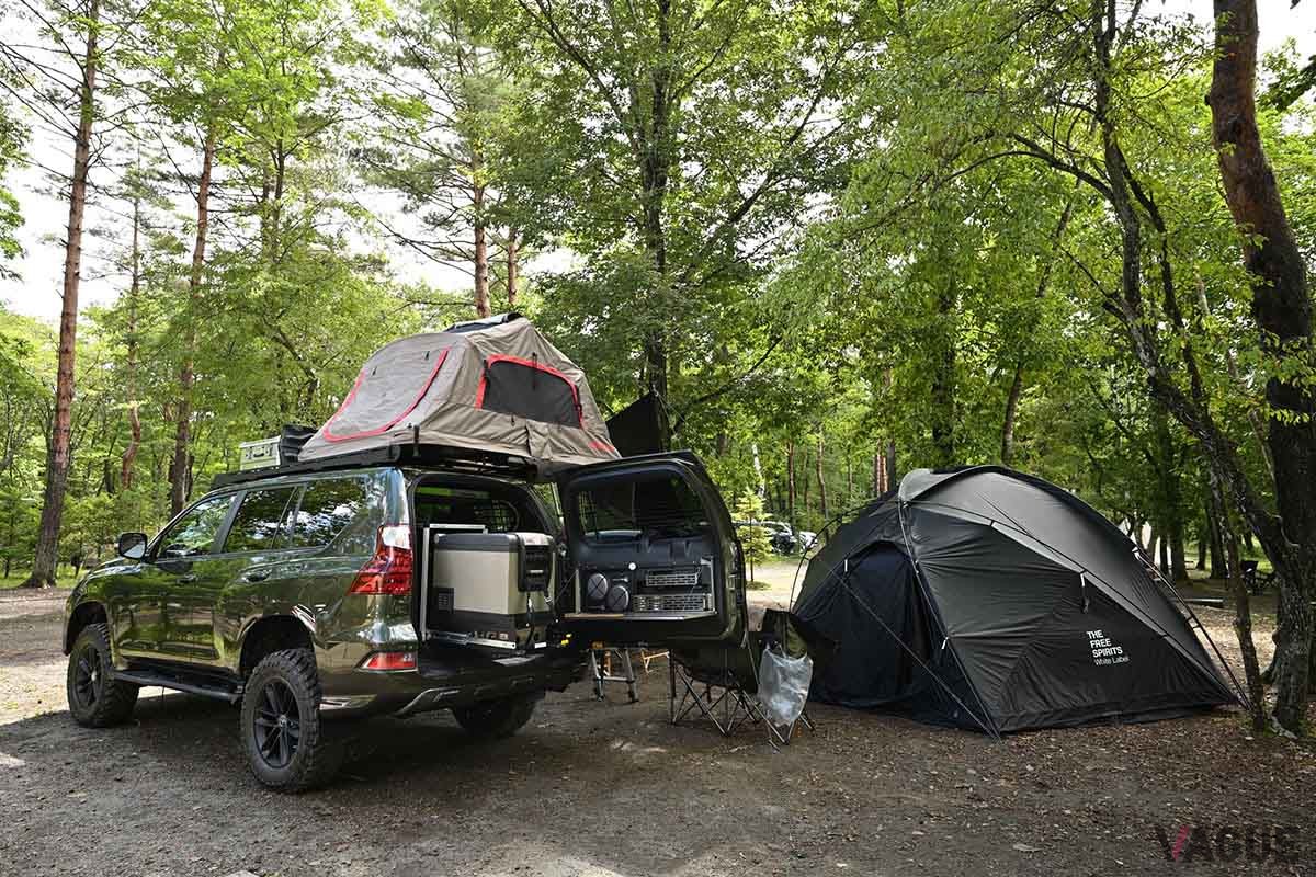 レクサスが主催した初のキャンプイベント「LEXUS CAMP 2023 by OVERTRAIL PROJECT」のワンシーン