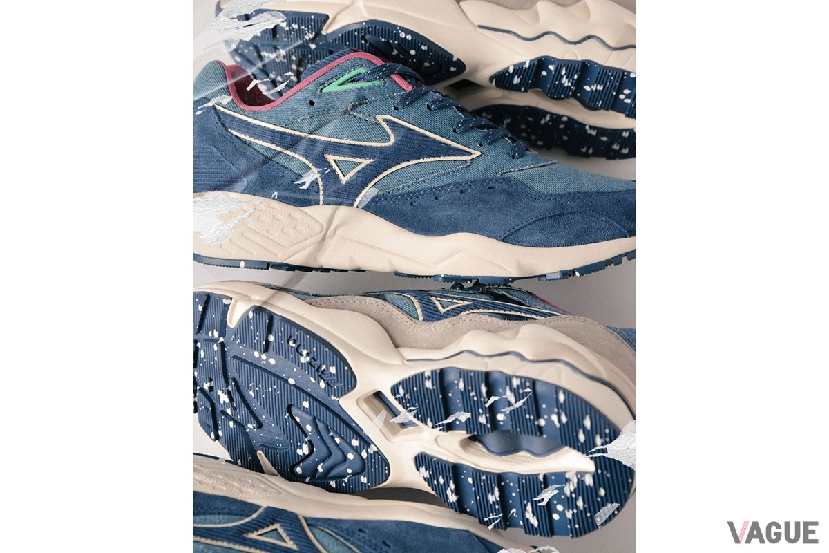  スプラティングペイントのアウトソール。実際に建設現場で働く人のニッカポッカや靴底はこんなふうかも