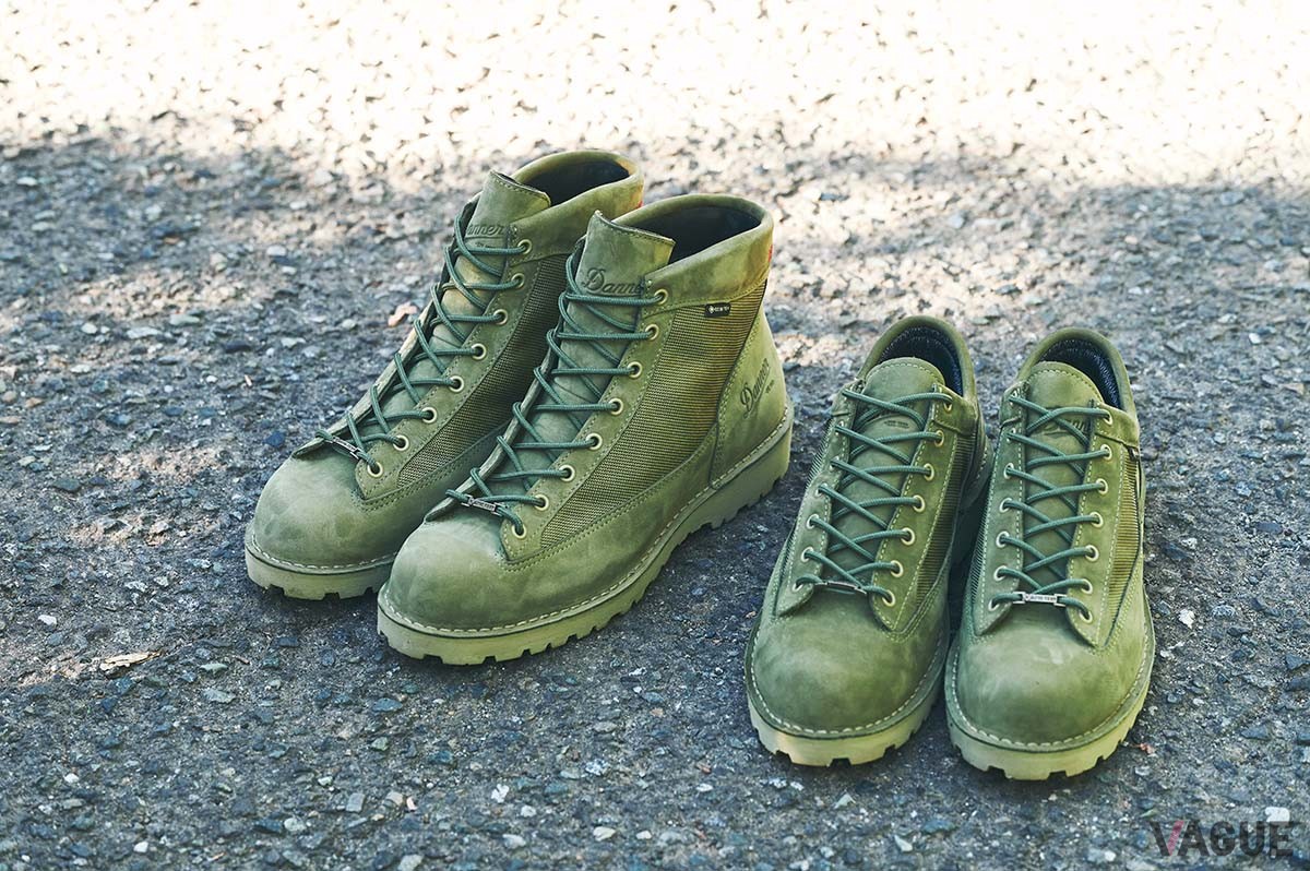 （左）「DANNER FIELD BR」、（右）「DANNER FIELD LOW BR」カラーOLIVE