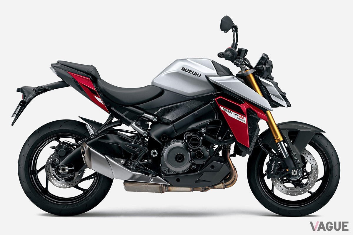 赤のアクセントが効いてる新色“マットソードシルバーメタリック”をカラバリに加えたスズキ「GSX-S1000」の2024年モデル