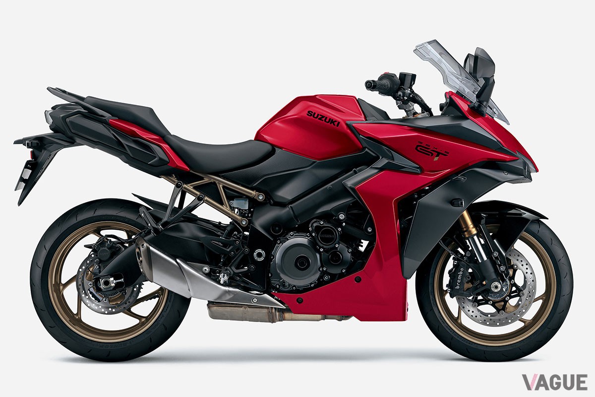 スズキのスポーツツアラー「GSX-S1000GT」の2024年モデルは、北米仕様で採用されていたキャンディダーリングレッドなど全3色をラインナップ