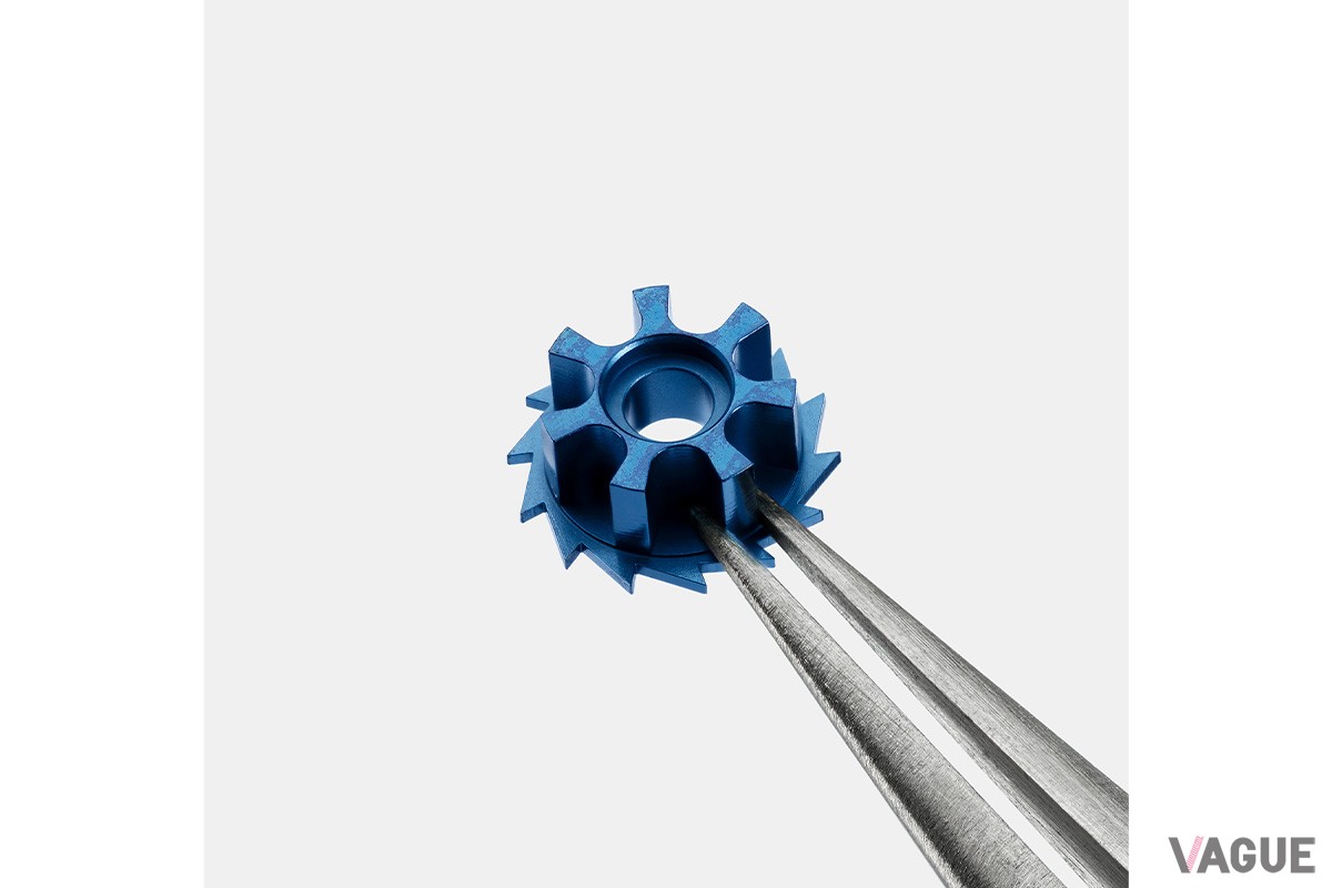 ブルーのコラムホイール