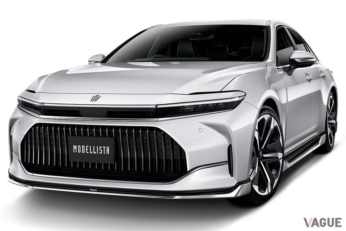 トヨタ新型「クラウン・セダン」用のモデリスタ製カスタマイズアイテムは、エクステリアを上品かつ堂々としたスタイルに演出