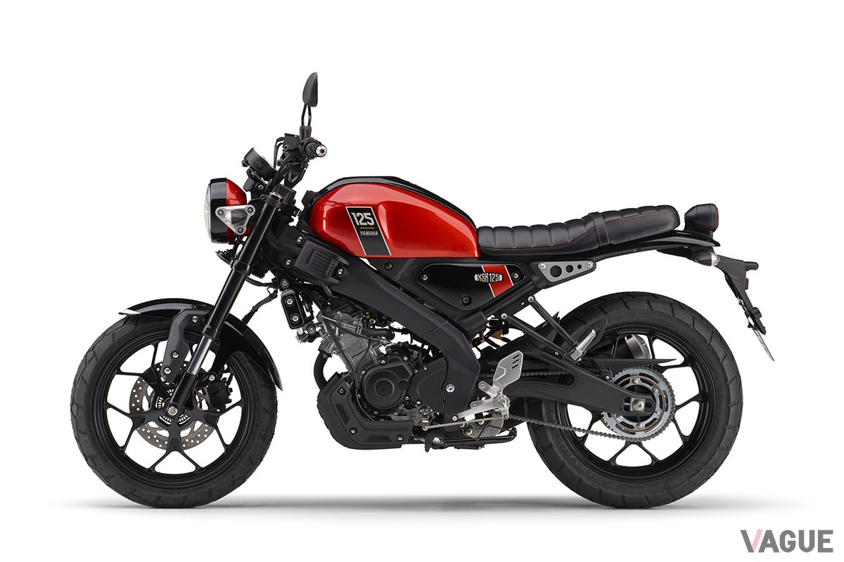車格もディテールの仕上げも125ccとは思えないほど立派で、質感も高いヤマハ「XSR125 ABS」