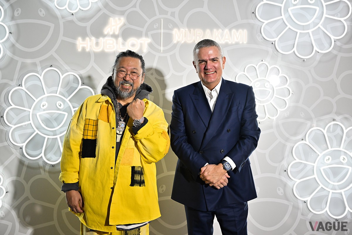 イベント当日はウブロCEO リカルド・グアダルーペ氏が村上隆氏とともに登場