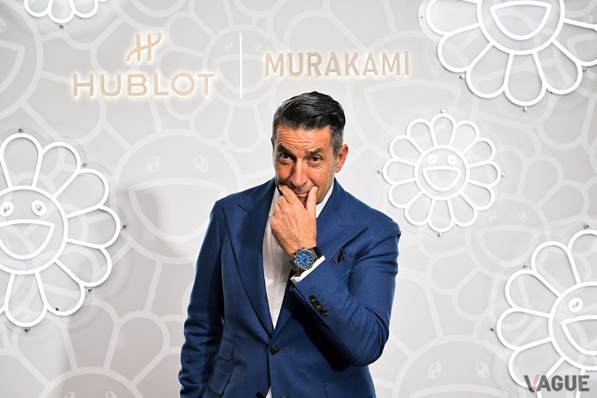 “HUBLOT SAPPHIRE NIGHT”会場にゲストとして登場したパンツェッタ・ジローラモさん