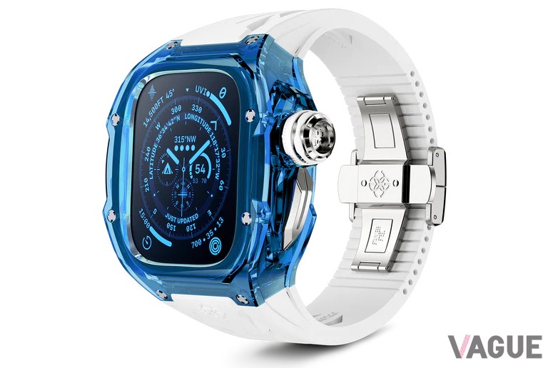 「AQUA WHITE」モデル。サファイアブルーとはまた違ったブルーが楽しめる